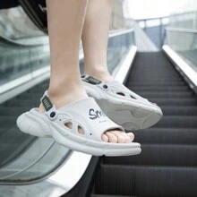 New Summer Men's Casual Indoor/Outdoor Thick-Sole Slide Sandals, For Beach