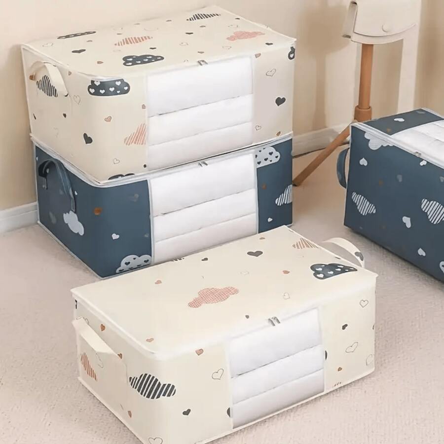 Bolsa de almacenamiento de manta portátil de gran capacidad con ventana de visualización, caja de almacenamiento de ropa para organización del hogar, utilizada para mantas, juguetes, ropa, sombreros, almacenamiento de zapatos. Decoración, decoración, regalo de Acción de Gracias, dormitorio, organizador, organizador, almacenamiento del hogar, camiseta blanca para mujer, pantalones negros para mujer, ropa de invierno para señoras, vestido, ropa de invierno para señoras, vestidos elegantes para mujer, camisa blanca para señoras, manga larga, mono blanco para mujer, vestidos de primavera para mujer, atuendos de primavera para mujer, primavera, ropa de primavera, minimalista, blusas de verano