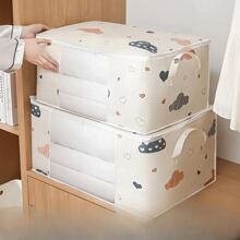 Bolsa de almacenamiento de manta portátil de gran capacidad con ventana de visualización, caja de almacenamiento de ropa para organización del hogar, utilizada para mantas, juguetes, ropa, sombreros, almacenamiento de zapatos. Decoración, decoración, regalo de Acción de Gracias, dormitorio, organizador, organizador, almacenamiento del hogar, camiseta blanca para mujer, pantalones negros para mujer, ropa de invierno para señoras, vestido, ropa de invierno para señoras, vestidos elegantes para mujer, camisa blanca para señoras, manga larga, mono blanco para mujer, vestidos de primavera para mujer, atuendos de primavera para mujer, primavera, ropa de primavera, minimalista, blusas de verano