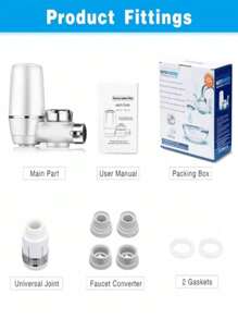 Water Purifier Filter For Tap Adaptable Faucet - Multicolor - View 2