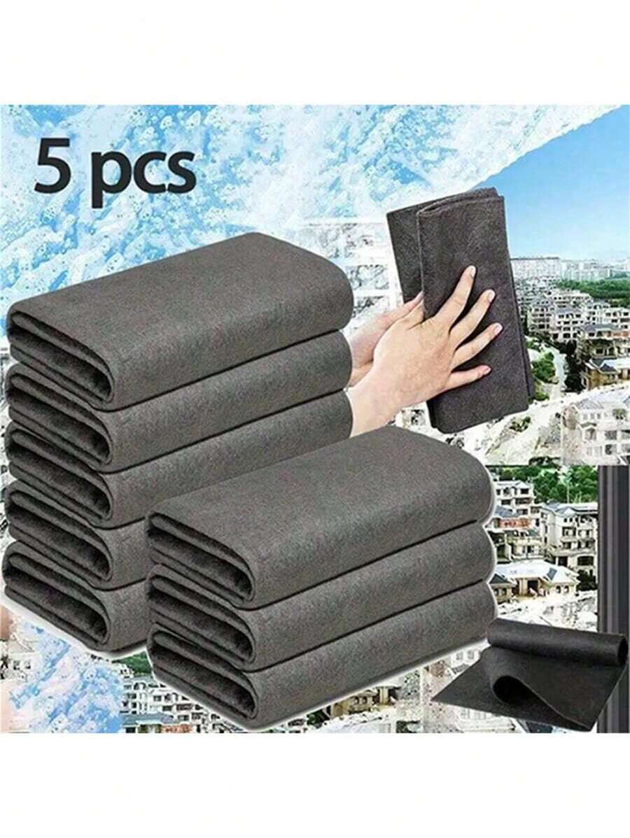 5/10pcs, Magic Glass Wiping Rags, Multifunctional Windows Mirror Cleaning Cloths, Home Car Washing Towel, Restaurant Kitchen Bathroom Cleaning Cloth, Microfiber Dishwashing Rag, Cleaning Supplies, Cleaning Tool, Back To School Supplies,Kitchen,Kitchen Items,Cleaning,Kitchen Towel