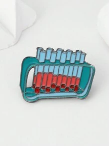 1 件装护理采血管珐琅别针胸针适用于护士科学实验室医用翻领挂绳袋外套徽章配件适合学生研究人员的礼物 - 彩色 - 查看 7