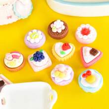 Đồ trang trí thực phẩm mô phỏng thu nhỏ - Bộ bánh kem trái cây Phụ kiện nhựa DIY - Đồ trang trí gel kem Đạo cụ trang trí nhà - Bánh, bánh mì, kẹo, bánh mì nhỏ, bánh, thực phẩm Phụ kiện nhựa - Đồ trang trí trang sức DIY Trang trí nhà - Quà tặng sinh nhật, ngày lễ, Giáng sinh, Trang trí bàn làm việc - Xem 4
