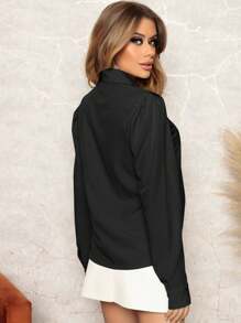 Camisa social de manga longa com botões