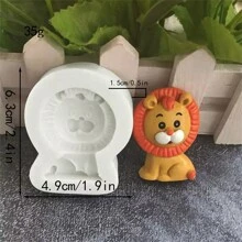 Khuôn làm bánh sô cô la fondant hình động vật hoạt hình bằng nhựa silicon mềm - Màu be - Xem 14