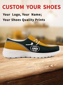 1 Pair Green Bay Baseball Name Custom Loafer Shoes, Personalized Name Loafer Shoes, Custom Name Thick Sole Loafers Of E-TPU, Personalized Loafer Shoes, Name Loafers, Personalized Loafer Shoes For Women And Men, Unique Loafer Shoes, Christmas Gift For Mom/Dad/Her/Him/Girlfriend/Boyfriend/Wife/Husband/Friend. - White - View 2