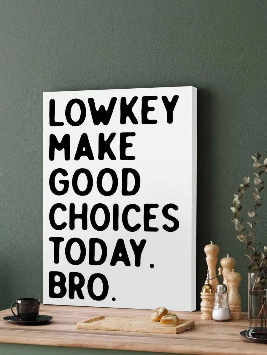 1 Tấm tranh treo tường truyền cảm hứng cho lớp học - Tranh canvas không khung, phong cách Boho cầu vồng và dòng chữ ý nghĩa, phù hợp trang trí phòng ngủ, phòng ăn hoặc văn phòng. - Đen và trắng - Xem 1