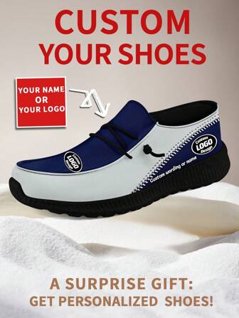 1 Pair Indianapolis Baseball Name Custom Loafer Shoes, Personalized Name Loafer Shoes, Custom Name Thick Sole Loafers Of E-TPU