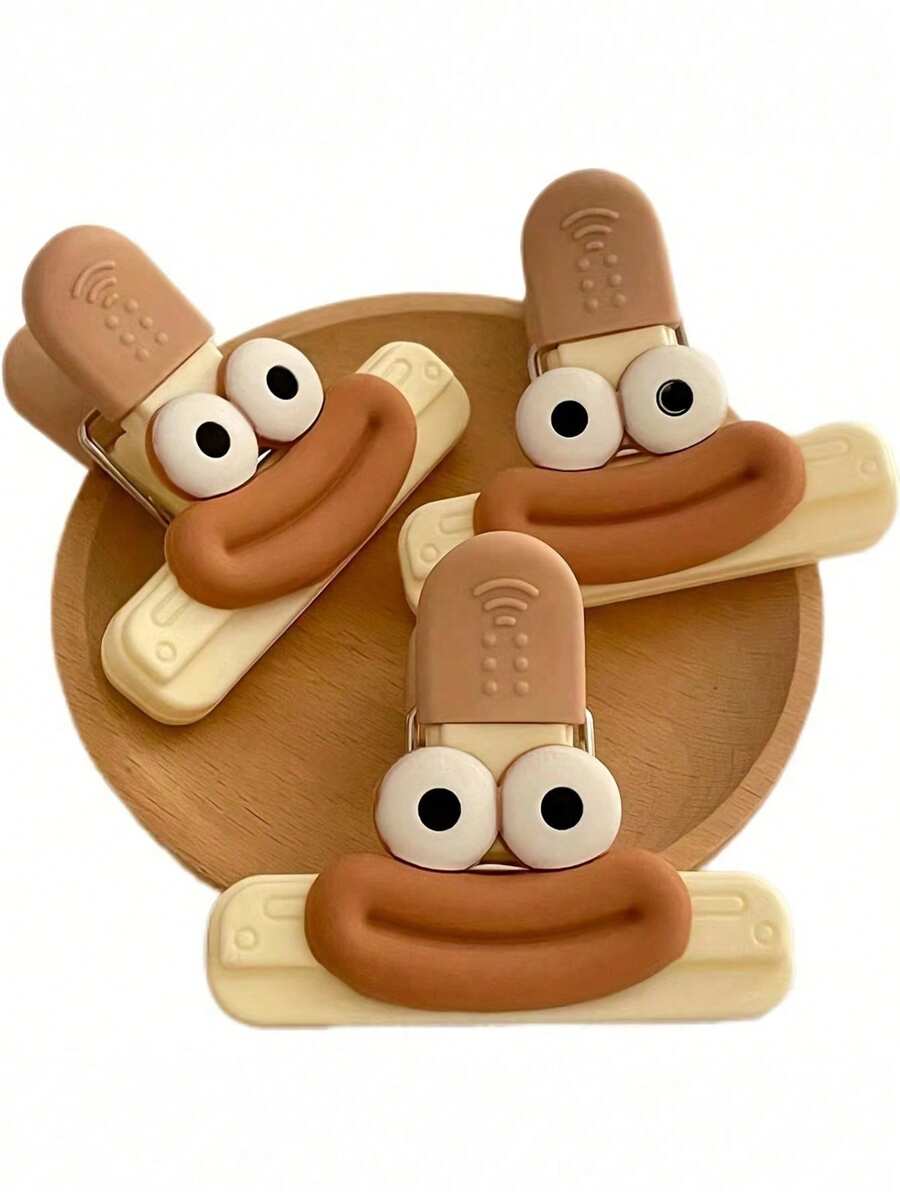 2 Chip Bag Clips, Plastic Bag Clips For Chip Food Storage, Cute Heavy