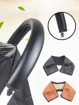 1PC Baby Stroller Handlebar Protector Cover, Folding, Washable, Zippered