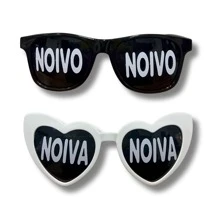 Kit 2 Madu Sunglasses For Wedding Groom Bride Married - Trái tim và cổ điển - Xem 1