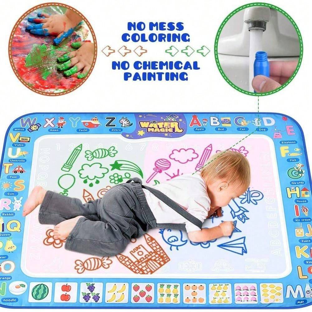 Reusable Kids Magic Doodle Mat And Water Drawing Painting Canvas