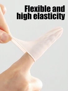 Rubber Finger Covers, Working Nail Protection With Embroidered Anti Slip And Scratch Resistant Design, Disposable Waterproof And Protective Finger Covers - Multicolor - View 5