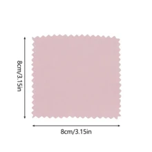 50 件装珠宝护理银清洁布，粉色抛光超细纤维清洁布，颜色随机 - 彩色 - 查看 3