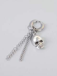 Pendientes colgantes de estrella para hombre a la moda y populares, estilo Punk Hip Pop de acero inoxidable para regalo de joyería y para un aspecto elegante - Plateado - Ver 9