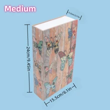 1pc Creative Book Safe Box, Butterfly Key Design, Hidden Bedside, Available In Standard, Medium And Large Size, Fake Book Safe Box For Office, Bedroom And More