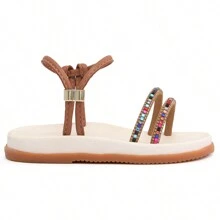 2 Children's Sandals Girls Summer Collection Promotion Comfortable - 淺粉色 - 查看 2