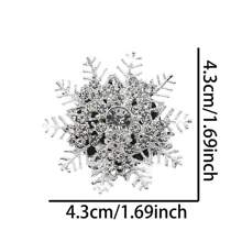 1 件圣诞闪亮雪花汽车通风口装饰 - 彩色 - 查看 4