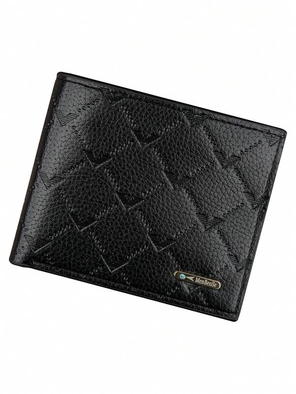 Men's Short Wallet Large Capacity Coin Bag Multi-Slot Card Clip Card Zipper Change Bag Birthday Gift Wallet