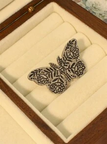 Yuan Shuo 1 件复古风格动物狐狸和燕子胸针，防滑领夹，适合情侣