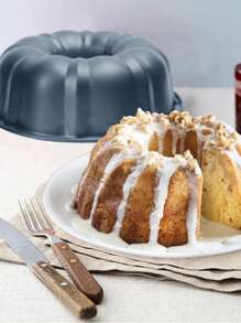 DeTODO Molde para Hornear Rosca Antiadherente Pasteles Panque Pan - Gris - Ver 3