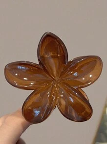 Set de 4 pinzas de flor de acrílico para el cabello de señora, de 8cm/3,15 pulgadas, esquema de color elegante, accesorios de moda europeos y estadounidenses para el cabello con flores, pinzas para el cabello, ganchos para el cabello, sujetadores para el cabello