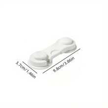 5 piezas Cerradura de protección para cajones, Cerradura de refrigerador, Cerradura de gabinete, Cerradura de puerta, Decoraciones y regalos para baby shower familiar - Blanco - Ver 2