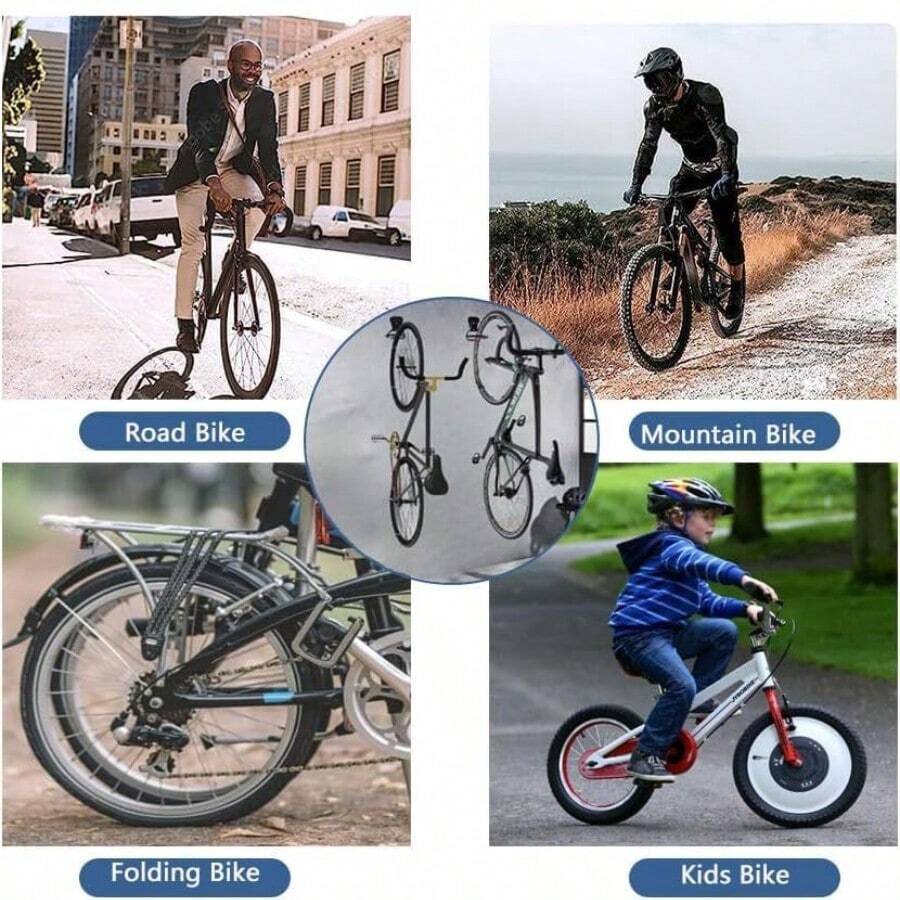 Garage Hook, Wall Mounted Bicycle Hook, Electric Bike Hook, Parking