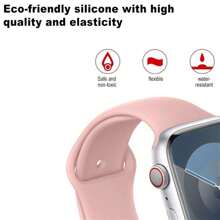 Durable Silicone Strap For Apple Watch Series (42 Mm / 44 Mm / 45 Mm / 49 Mm) And (38 Mm / 40 Mm / 41 Mm)