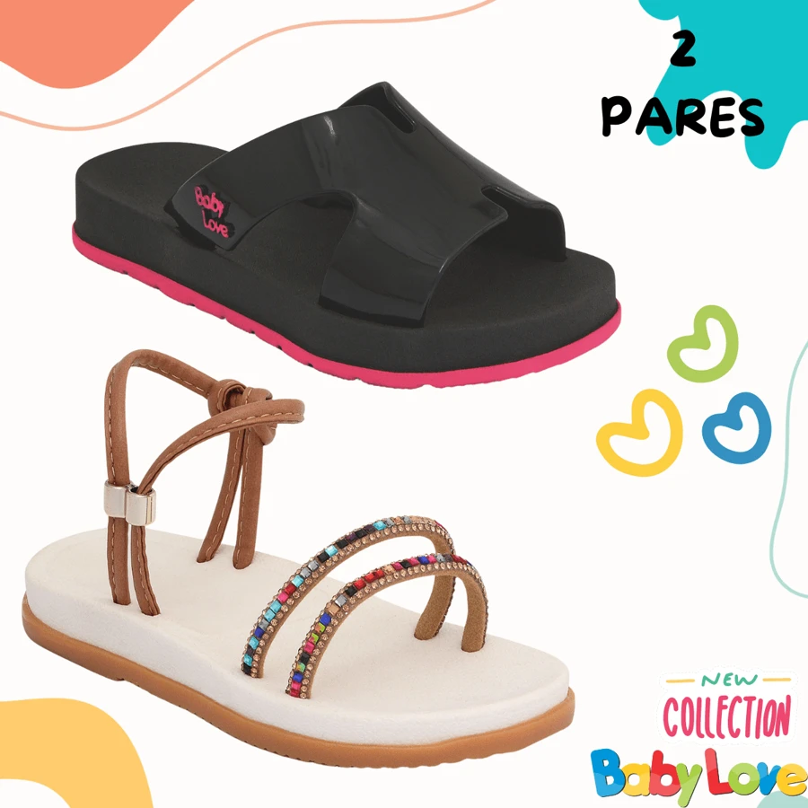 2 Children's Sandals Girls Summer Collection Promotion Comfortable - 黑色 - 查看 1