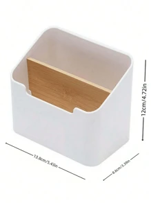 1 pièce Boîte de rangement multifonctionnelle pour télécommandes - Fournitures de bureau, cosmétiques, conteneur de rangement pour câbles de charge