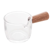 Glass Gravy Boat With Bamboo Handle 50ml Lyor Decoration 2606 - Lạc đà - Xem 5