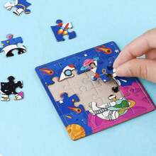 Đồ chơi xếp hình phẳng 3D DIY sáng tạo dành cho trẻ em, Đồ chơi xếp hình mini thủ công bằng giấy hình phi hành gia dành cho học sinh tiểu học, Quà tặng nhỏ cho trẻ em vào các ngày lễ - nhiều màu - Xem 4