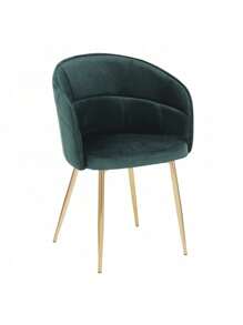 Lindsey Contemporary Chair In Gold Metal And Green Velvet By LumiSource,YY Choice