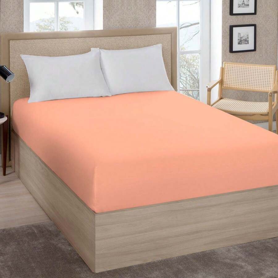 100% Cotton Premium Plus Double Sheet Salmon - 無色 - 查看 1