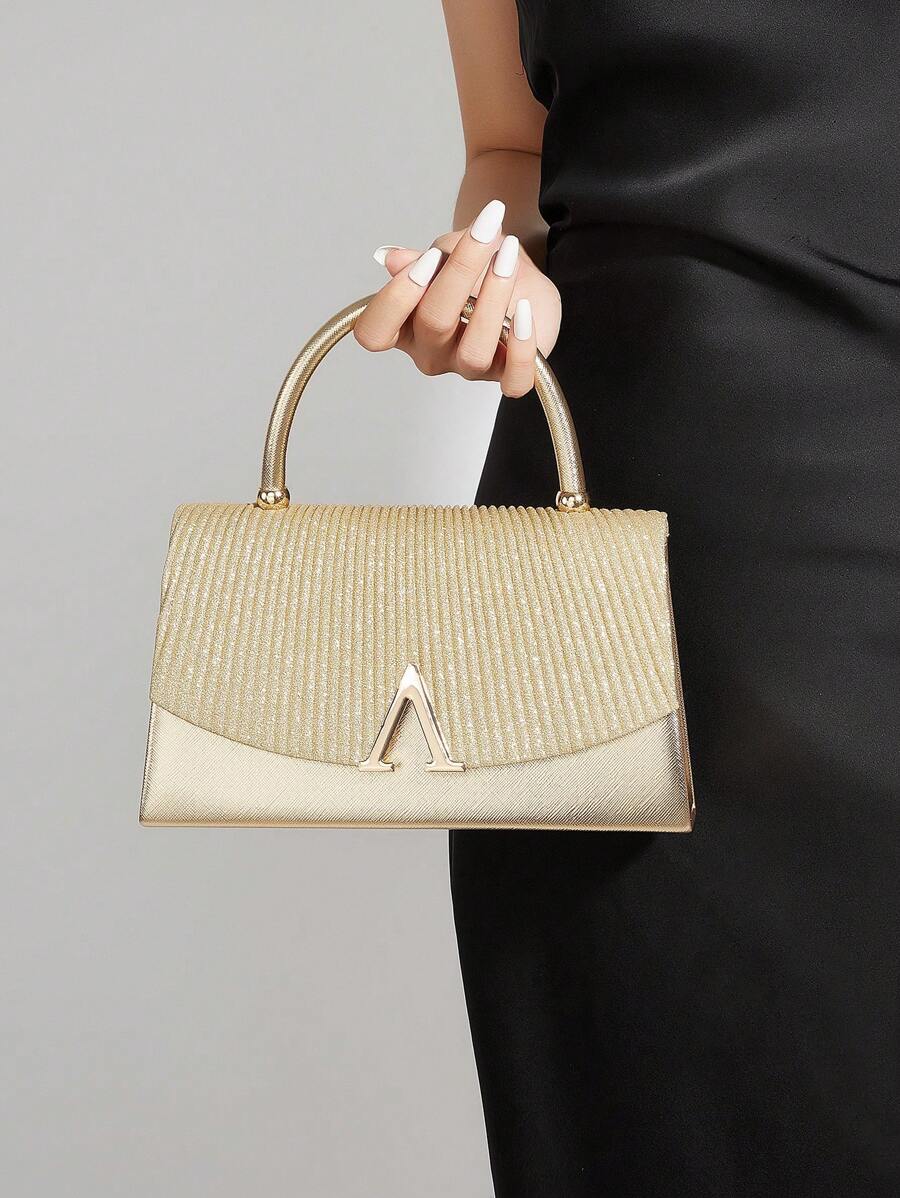 这款闪亮手拿包适合晚宴和舞会，其高端时尚的风格使其成为派对、婚礼、万圣节、舞会和正式晚宴/宴会的完美之选。它可以搭配婚纱、正式礼服、舞会礼服、生日礼服，尤其适合搭配女士舞会礼服、舞会配饰、亮片连衣裙、闪亮连衣裙和优雅连衣裙。 - 金色 - 查看 1