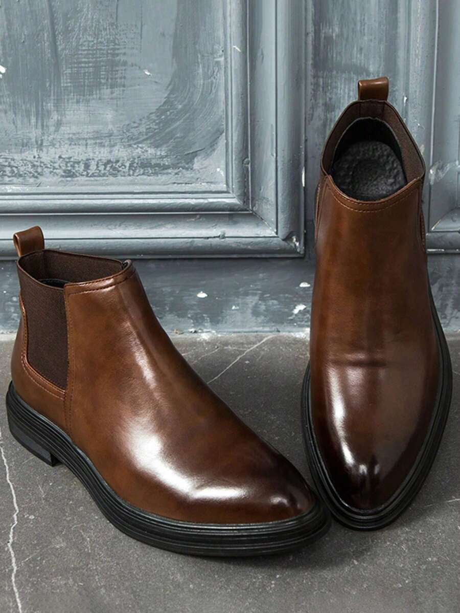 Men Minimalist Slip On Chelsea Boots, Fashion Boots