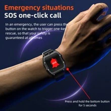 LOKMAT APPLLP 3 MAX 智能手表 2.02英寸大屏 多功能双摄像头 学生电话手表 可插SIM卡 独立通话 Wi-Fi上网 免费下载第三方APP应用软件 陶瓷外壳 可连接APP信息提醒 - 黑色 - 查看 6