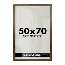 Moldura 50x70cm Com Acetato Quadros Poster Foto Quarto Sala Casa Parede Certificados Madeira Fundo Decorativo Imagem