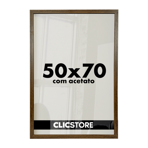 Moldura 50x70cm Com Acetato Quadros Poster Foto Quarto Sala Casa Parede Certificados Madeira Fundo Decorativo Imagem