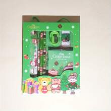 1 bộ hộp quà tặng văn phòng phẩm chủ đề Giáng sinh có quai xách - Bộ 6 món nhiều chất liệu, phù hợp cho học sinh, 4 tùy chọn kiểu dáng - Bộ đồ dùng giáo dục đa năng tiện lợi - Nhiều màu - Xem 7