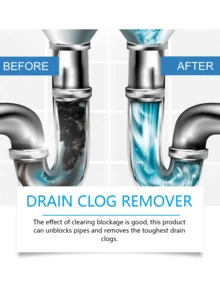 12pcs Drain Cleaner Effervescent Tablets, Dissolve Toilet, Sink And Kitchen Drain Clog, Deodorize - Solid State - View 6