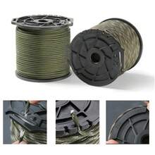 100 米 550 伞绳带多功能线轴 9 芯 4 毫米户外求生降落伞绳户外工具挂绳帐篷线 - 彩色 - 查看 2