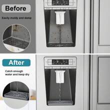 1 Piece Silicone Pad For Water Dispenser, Multipurpose Silicone Drip Mat For Refrigerator, Coffee Machine, And Bar Counter - Multicolor - View 2