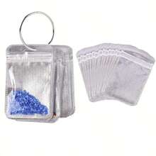 Diamond Painting Storage Bags, Reusable Sealable Bags For Diamond Art Supplies, Diamond Painting Tool - Silver - View 1