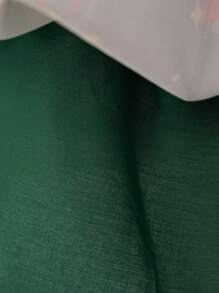 Baby Girls' Christmas Party Cap Sleeve Red Bow Decor Christmas Dress, Suitable For Party