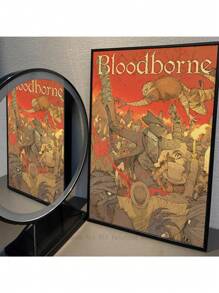 1 件现代血源诅咒海报高清帆布印刷海报家居客厅卧室装饰咖啡馆酒吧房间墙壁装饰无框架 - 彩色 - 查看 29