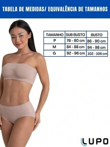 2 Piece Kit - Comfortable Lupo Bustier Top Without Pads - Multicolor - Ver 2