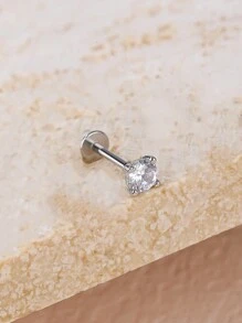 1 Stück minimalistische Mode Titan-Stahl Ohrstecker, geeignet für den täglichen Gebrauch von Frauen