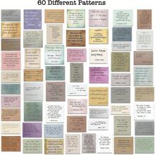 60/120 Pieces Retro Bible Verse Stickers Inspirational Christian Vintage Journaling Stickers Typewriter Font Quotes Bible Study Supplies For Water Bottle Laptop Scrapbooking Decals